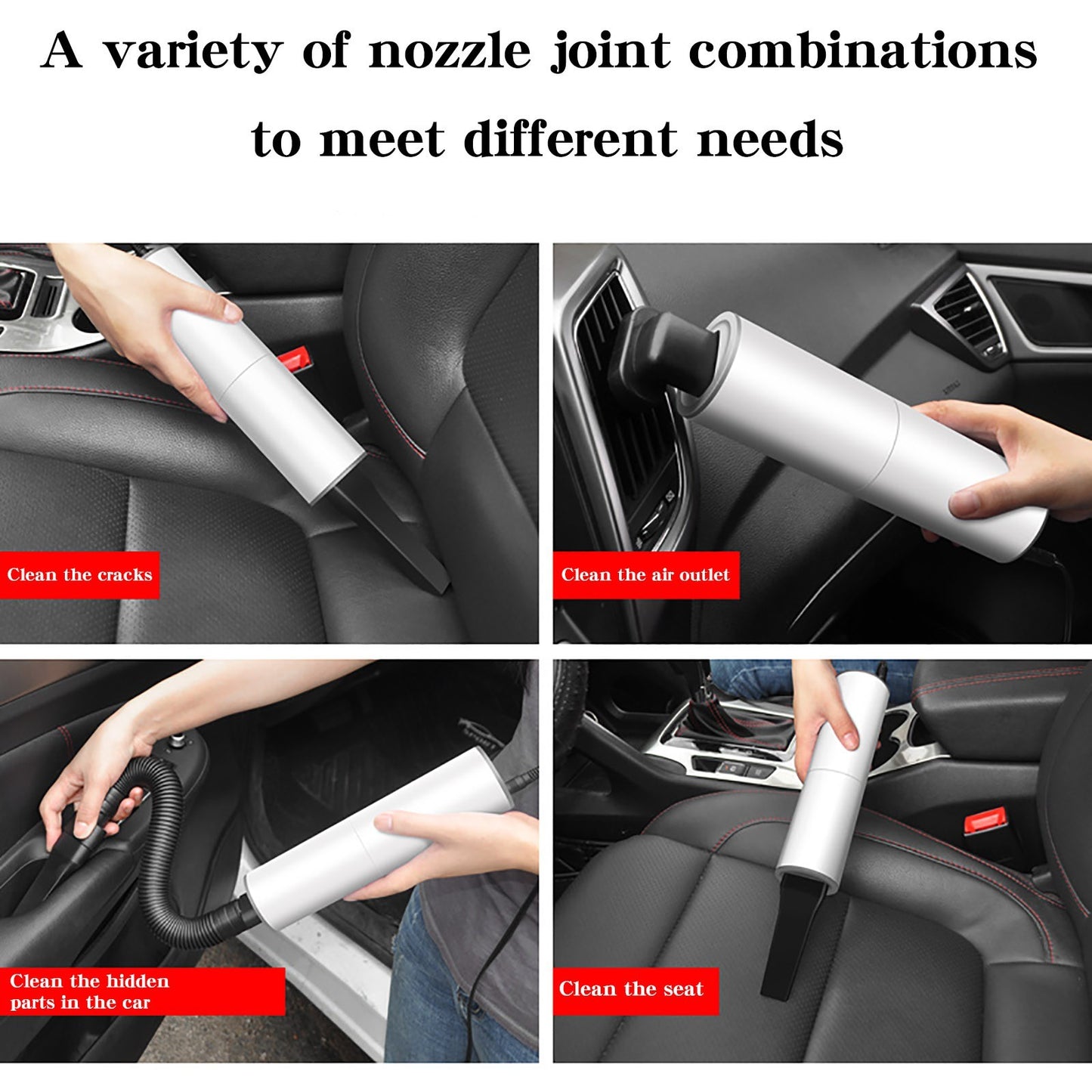 120W Portable Handheld Vacuum Cleaner with Car Charger